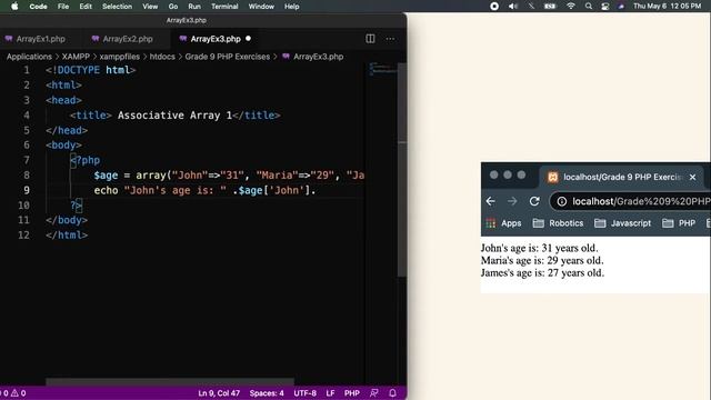 13.2 Associative Arrays смотреть онлайн