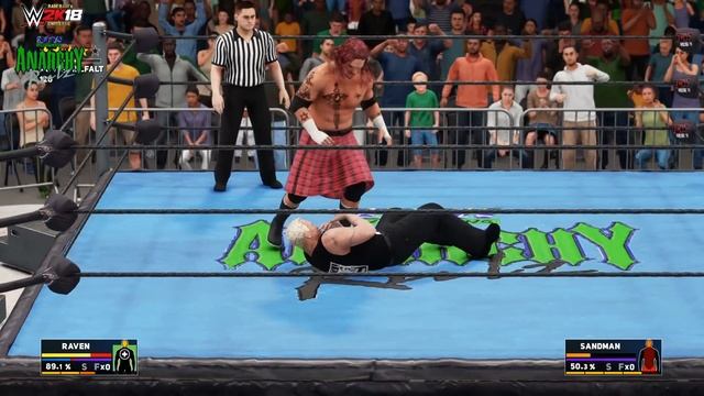WWE2K18 GAMEPLAY: ECW Hardcore - Raven VS. The Sandman [incl. PC Mods & New ANARCHY RULZ '99 Arena] смотреть онлайн