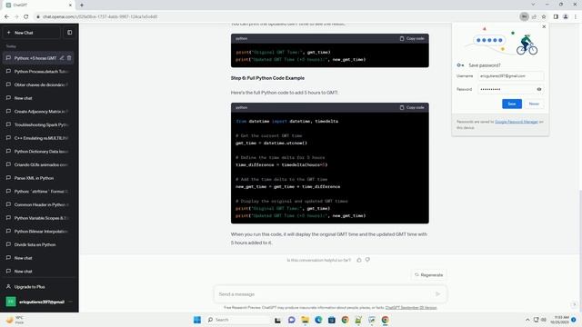 How do I add 5 time in GMT in python смотреть онлайн