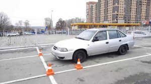 Как остановиться у стоп линии после упражнения «Эстакада» на площадке.