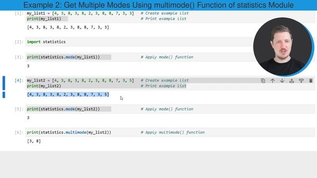mode() & multimode() Functions of statistics Module in Python (2 Examples) | statistics.mode comman смотреть онлайн