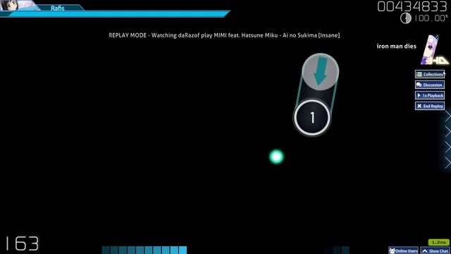 Ai no Sukima MIMI feat. Hatsune Miku | Insane 4.61* + HD | FC 100.00% | 145PP смотреть онлайн