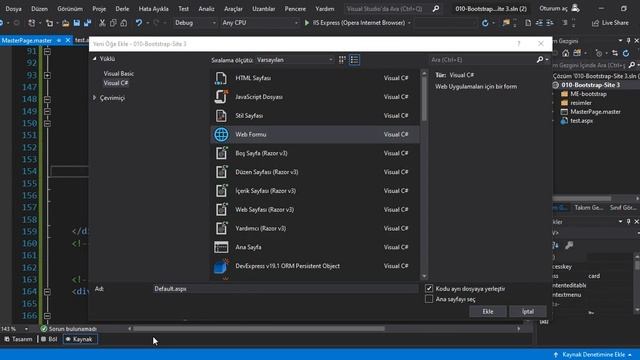 03- Bootstrap 4.4 ile şablonu hazırlama ve şablondan sayfa ekleme смотреть онлайн