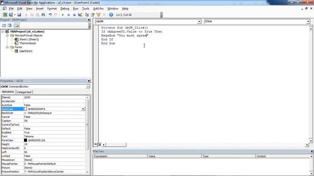 Excel UserForm Validate CheckBox (VBA) смотреть онлайн