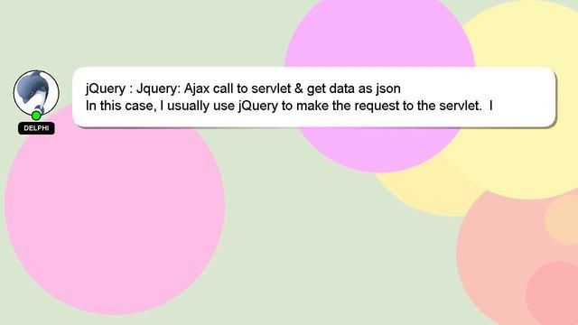 jQuery : Jquery: Ajax call to servlet & get data as json смотреть онлайн
