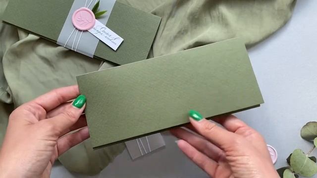Конверт для денег ручной работы «Стиль» травяной смотреть онлайн