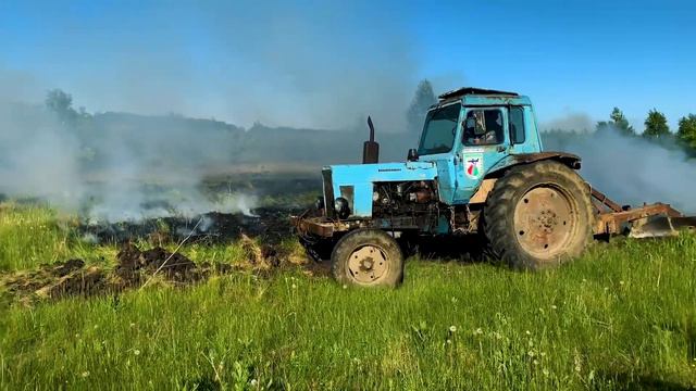 п.Марамзино. Тушение лесного пожара 06.06.2020 смотреть онлайн