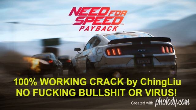 Need For Speed: PayBack ChingLiu crack + installer for win7 and win10 смотреть онлайн