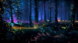 Волшебный Сказочный Лес | Светлячки | Magic Firelies Forest - Живые Обои