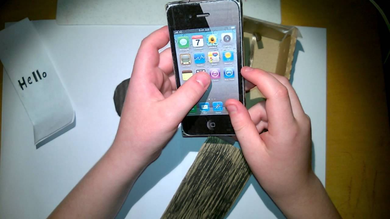 iPhone4 из бумаги смотреть онлайн