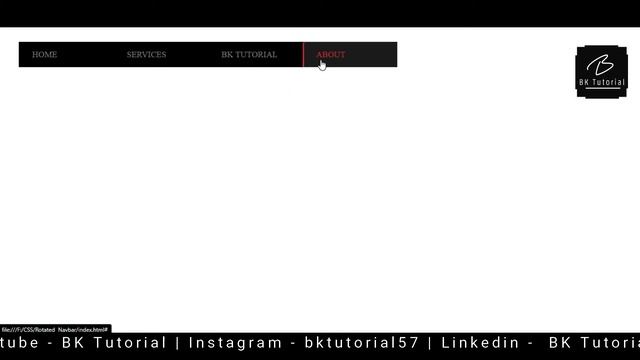 How To Create Rotated Navigation-bar Menu using CSS, HTML By #BKTutorial // Navbar смотреть онлайн