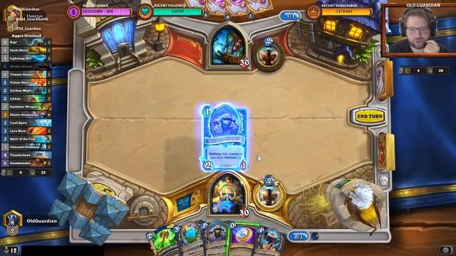 Aggro Overload Shaman deck guide and gameplay (Hearthstone Rise of Shadows) смотреть онлайн