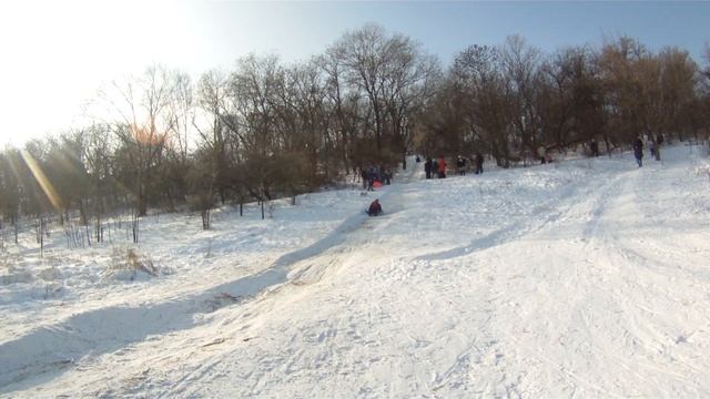 Покатуха на санках 23. 01. 2016. Одесса смотреть онлайн