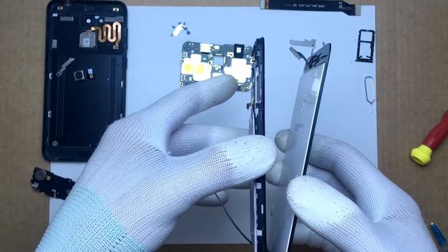 Как разобрать телефон, Как поменять дисплей на Honor 6c Pro JMM-L22 смотреть онлайн