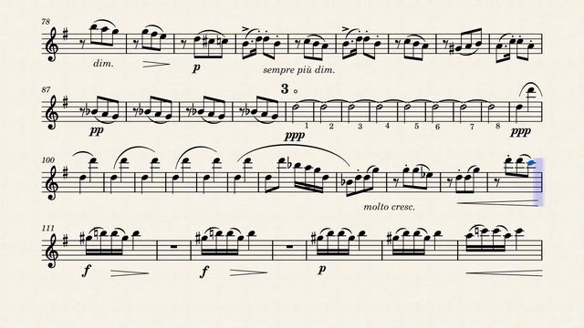 [1st Violin] Dvořák, Symphony No. 9 "From the New World", 1st movement смотреть онлайн