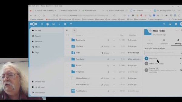 Nextcloud: Create and Share a Folder with a Group