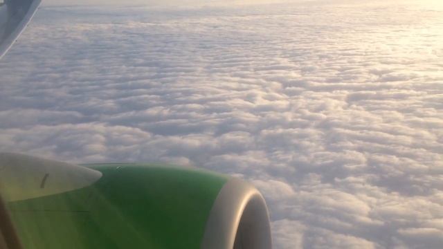 Взлёт самолета. Завораживающие облака. Посадка самолёта. Москва-Краснодар. смотреть онлайн