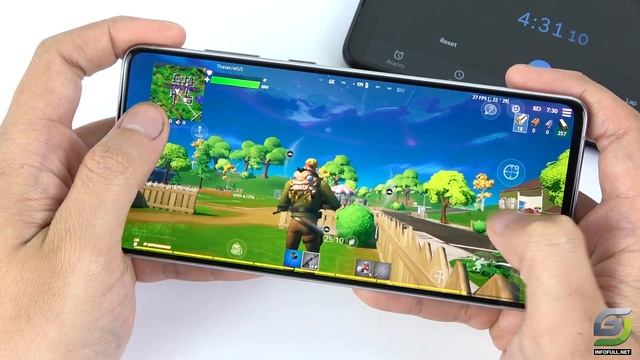 Samsung Note 10 Lite test game Fortnite Mobile смотреть онлайн