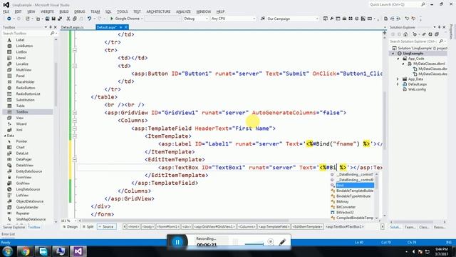 Linq with Gridview смотреть онлайн