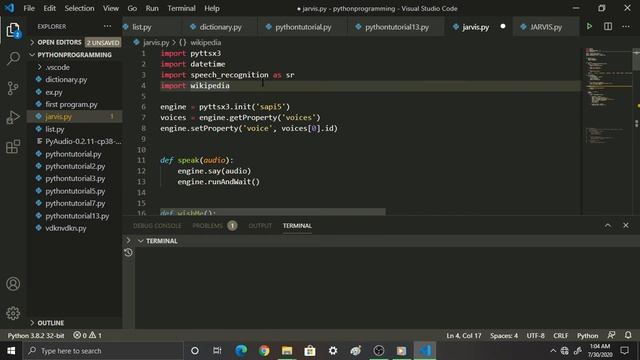 Making J.A.R.V.I.S Desktop Assistant -Opening Websites with Voice || PART -5 || Coding Anna смотреть онлайн