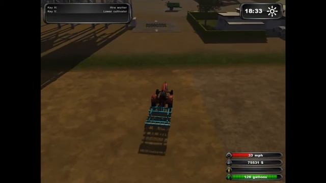 Играем в Farmer Simulator Обработка земли. смотреть онлайн