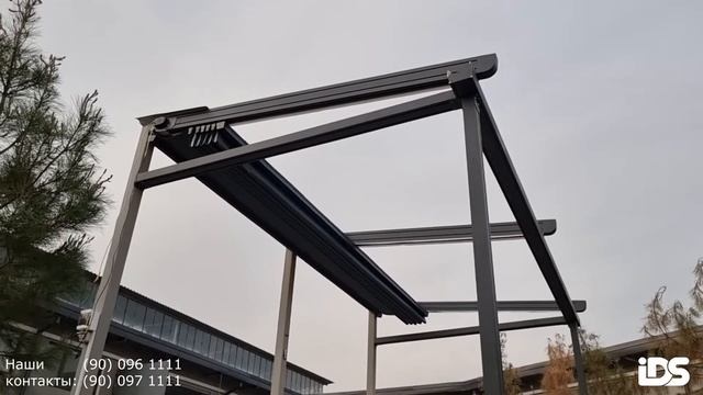 Автоматические навесы. Тентовая пергола
