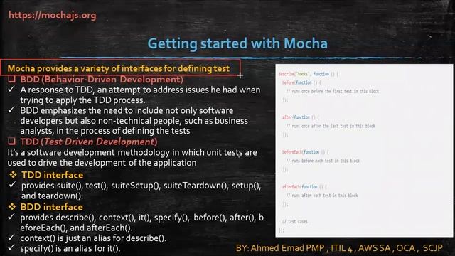 12- Node JS Advanced Topics - What is Mocha Test? | What is the difference between TDD - BDD? смотреть онлайн
