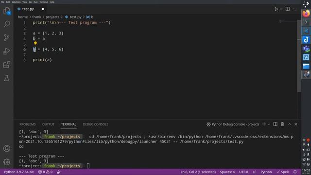Assigning in Python does *not* make a copy смотреть онлайн
