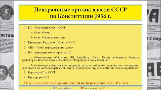 ИОГиП - Конституция СССР 1936 г. Кратко. ZNY100 смотреть онлайн