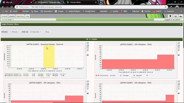 MONITORING CLIENT MENGGUNAKAN CACTI смотреть онлайн