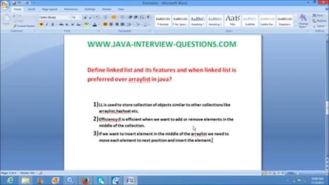 linked list and arraylist inteview question and answer смотреть онлайн