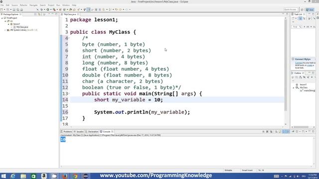 Variables and Types in Java смотреть онлайн