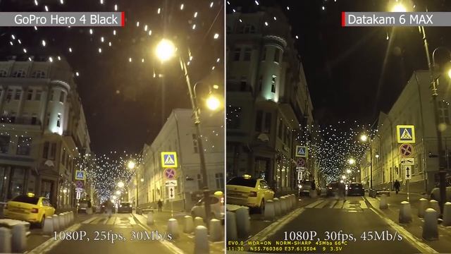 Регистратор DATAKAM 6 MAX против GoPro HERO 4 Black. Сравнение. Ночное время | Битва титанов часть смотреть онлайн
