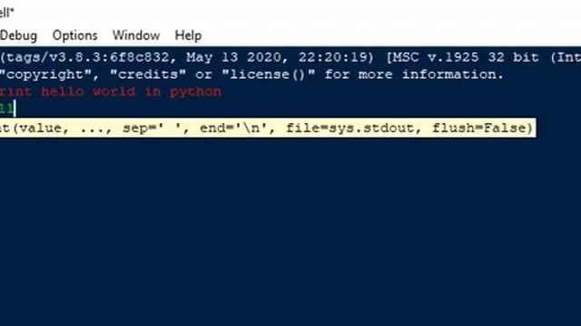 How to print Hello World in python смотреть онлайн