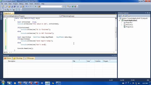 C#: Boolean смотреть онлайн