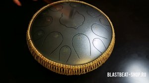Глюкофон Drumfan на 15 нот, серый цвет - звучание