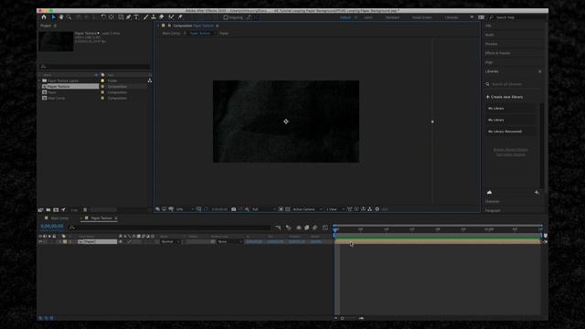 Looping Paper Background Texture in Adobe After Effects смотреть онлайн