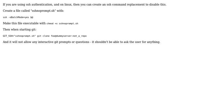 git clone - fail instead of prompting for credentials (4 Solutions!!) смотреть онлайн