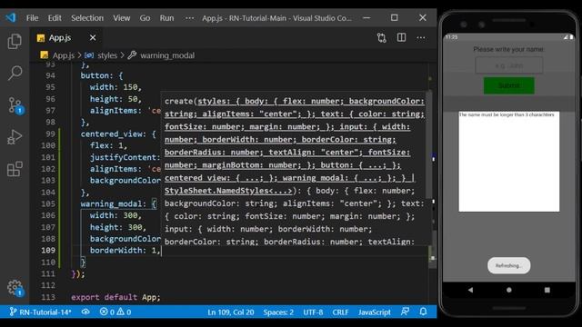 React Native Tutorial #14 - Modal & How to Create Custom Alert with it смотреть онлайн
