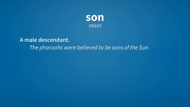 Son | Meaning of son смотреть онлайн