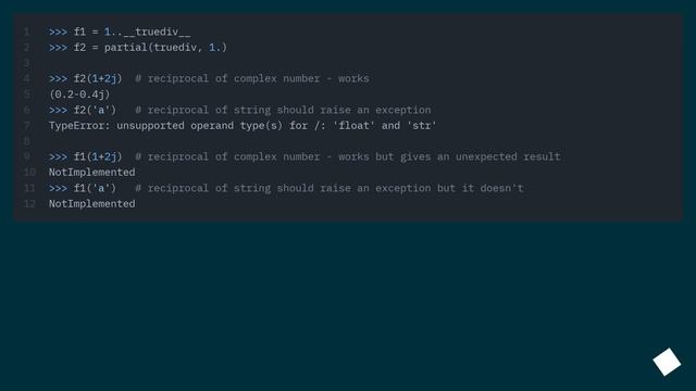 What is `1..__truediv__` ? Does Python have a .. ("dot dot") notation syntax? смотреть онлайн