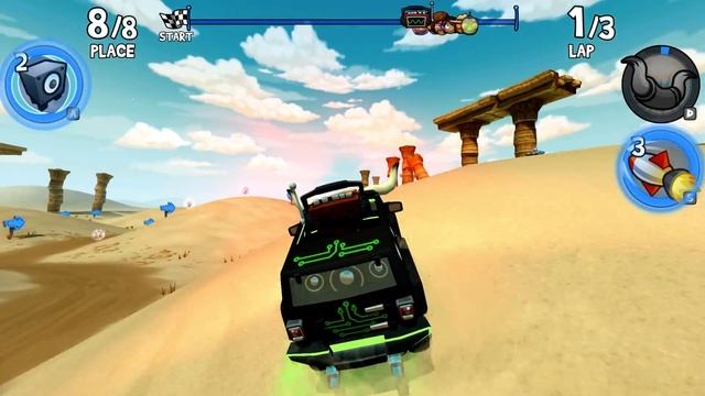 New Outfit Beatbot And His Car Playing in Quick Race 1000HP | Beach Buggy Racing 2 PC Steam смотреть онлайн