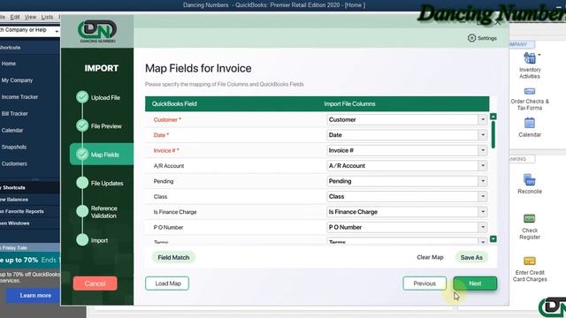 How to Import Invoices into QuickBooks Desktop using Dancing Numbers? смотреть онлайн