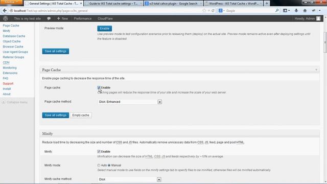 How to boost your site's speed with W3 Total Cache Plugin:1/2 смотреть онлайн