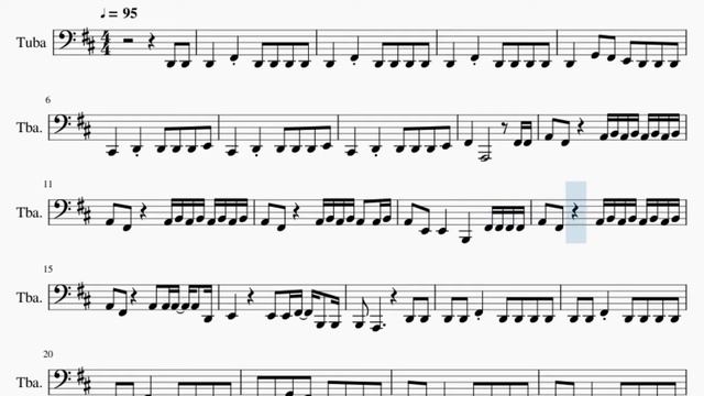Tuba Sheet Music: How to play Meet Me At Our Spot by THE ANXIETY (WILLOW and Tyler Cole) смотреть онлайн