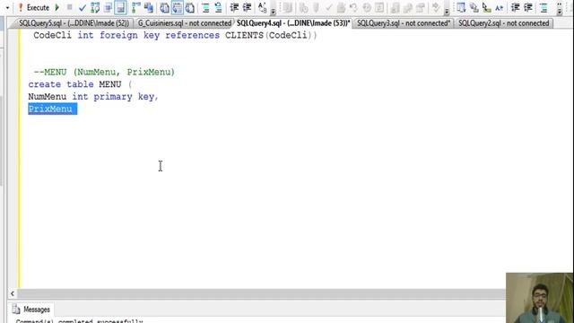 19#TP SGBD1 SQL Server (Gestion de Cuisine Partie 1 Creation des tableaux) Darija смотреть онлайн