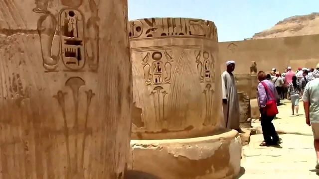 Египет. Луксор. Поминальный храм фараона Рамсеса -3. смотреть онлайн