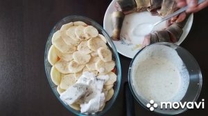 Терпуг запеченный с овощами в сметанной заливке