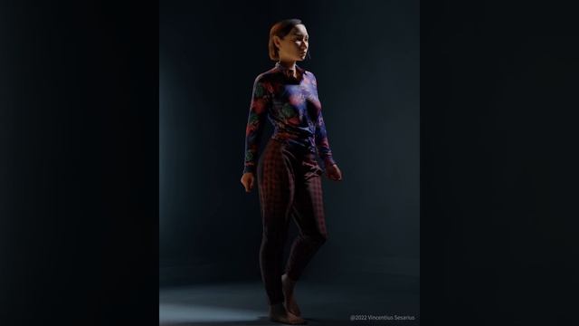 Sonoya Rig Walk Cycle Animation + Tailor's Cloth Sewing in Blender смотреть онлайн