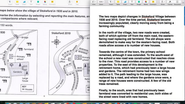 How to get a 7 or higher on IELTS Academic Writing Task 1: Map Changes смотреть онлайн